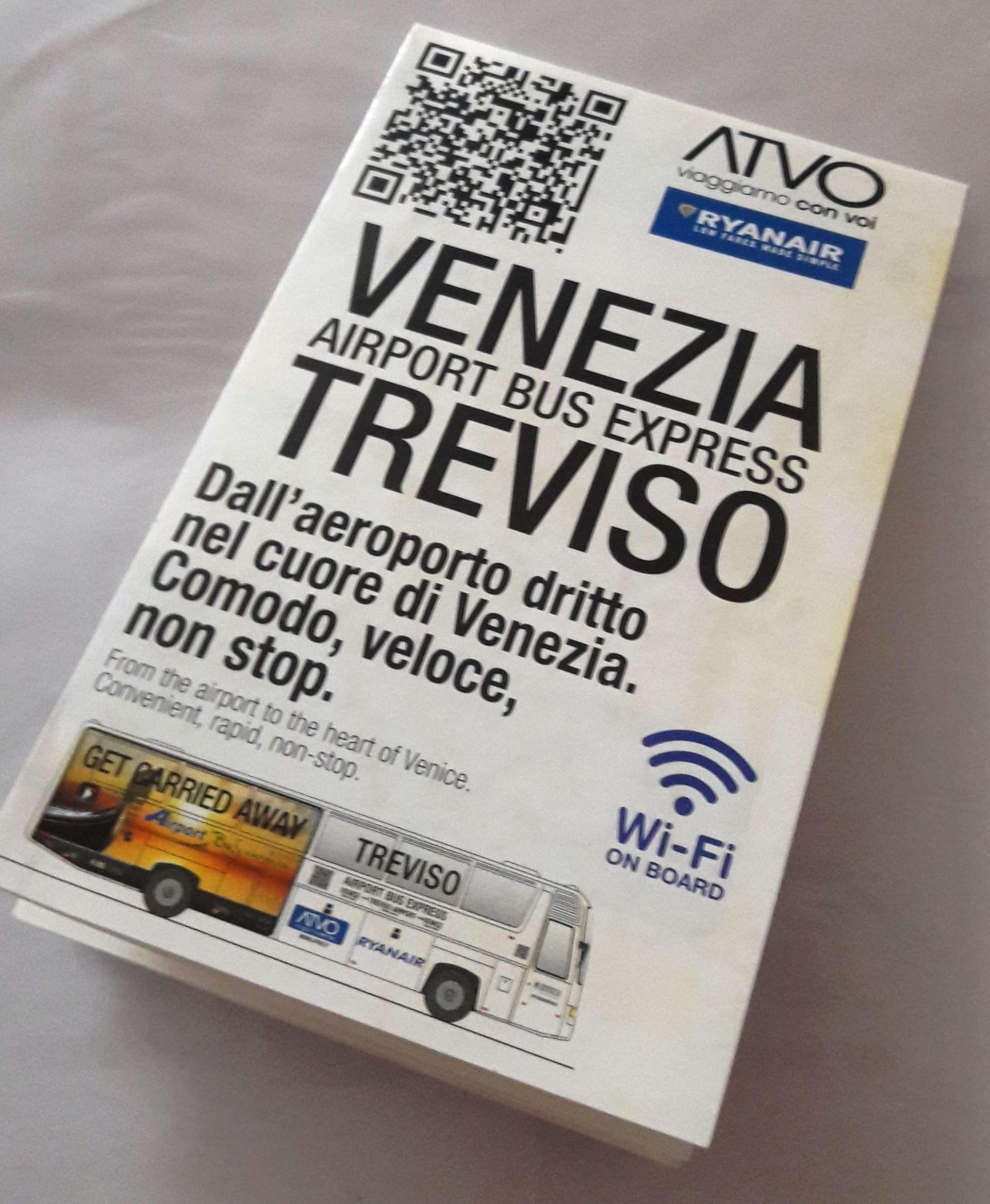 ATVO Treviso Airport Shuttle Bus Flyer