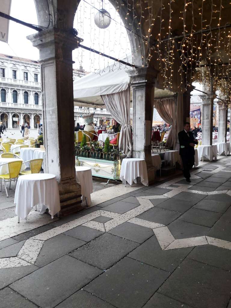 Caffe Lavena St. Mark's square, Caffe Lavena, Venice Carnival Italy