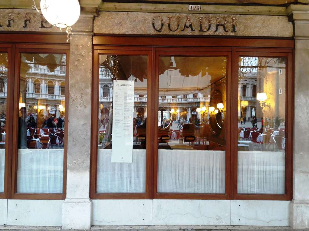 Caffe Quadri Caffe Quadri, St. Mark's square, Venice Carnival Italy