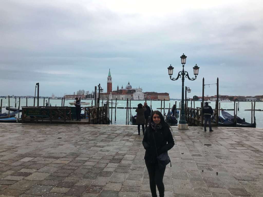 Giorgio Maggiore in the back Giorgio Maggiore in the back, near Doge's Palace in St. Mark's square, Venice