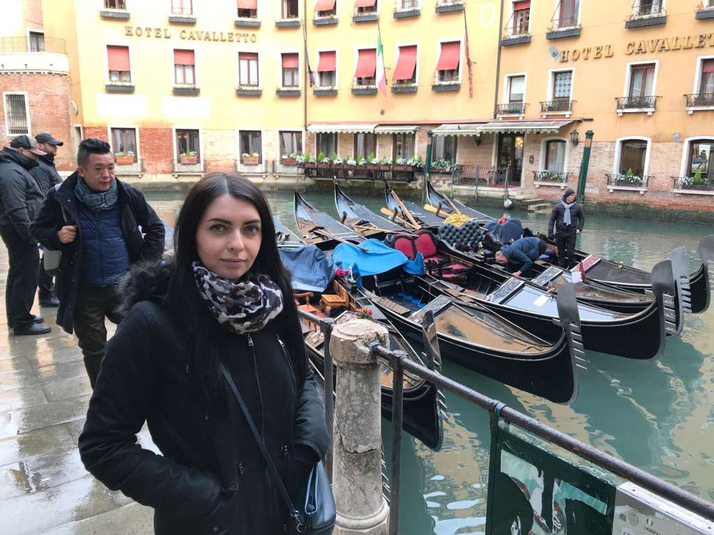 Gondola Station Bacino Orseolo Gondola Station Bacino Orseolo, near Rialto Bridge, Venice Carnival Italy