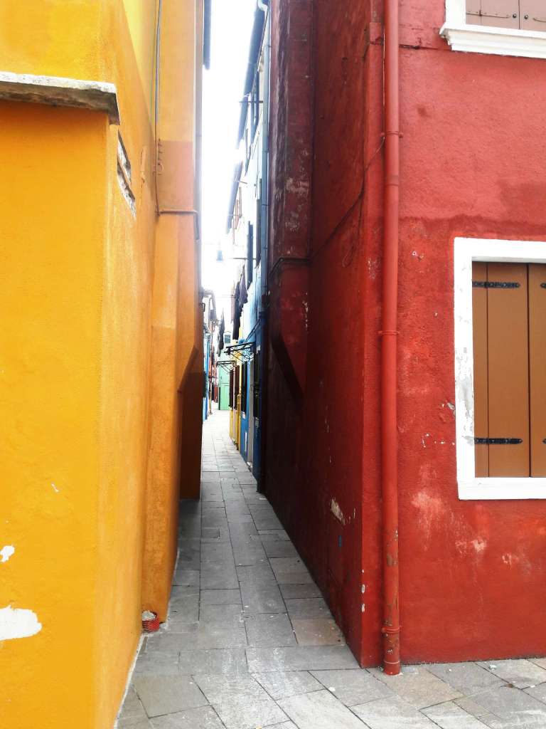 Narrow Burano street Narrow Burano street