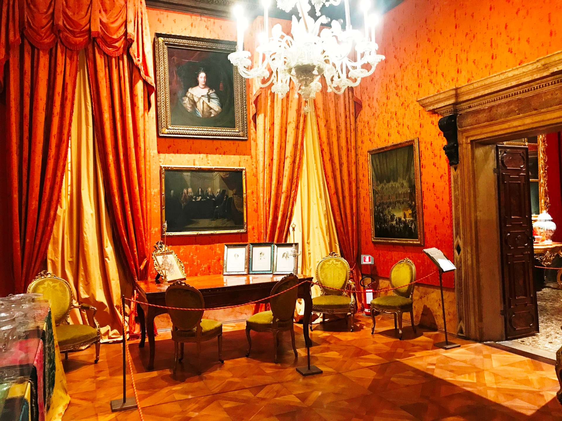 Palazzo Mocenigo Museum rooms - Carnival Venice Italy