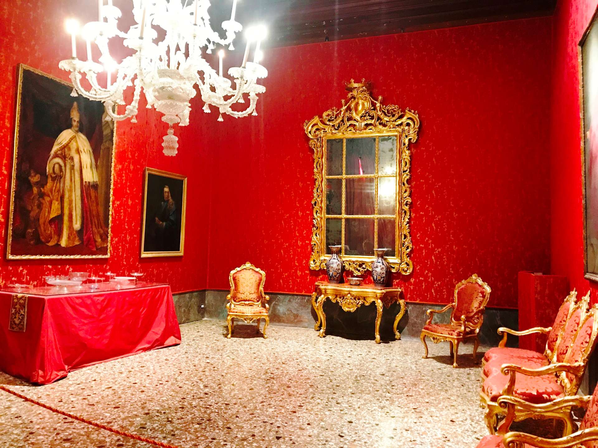 Palazzo Mocenigo Museum rooms - Carnival Venice Italy