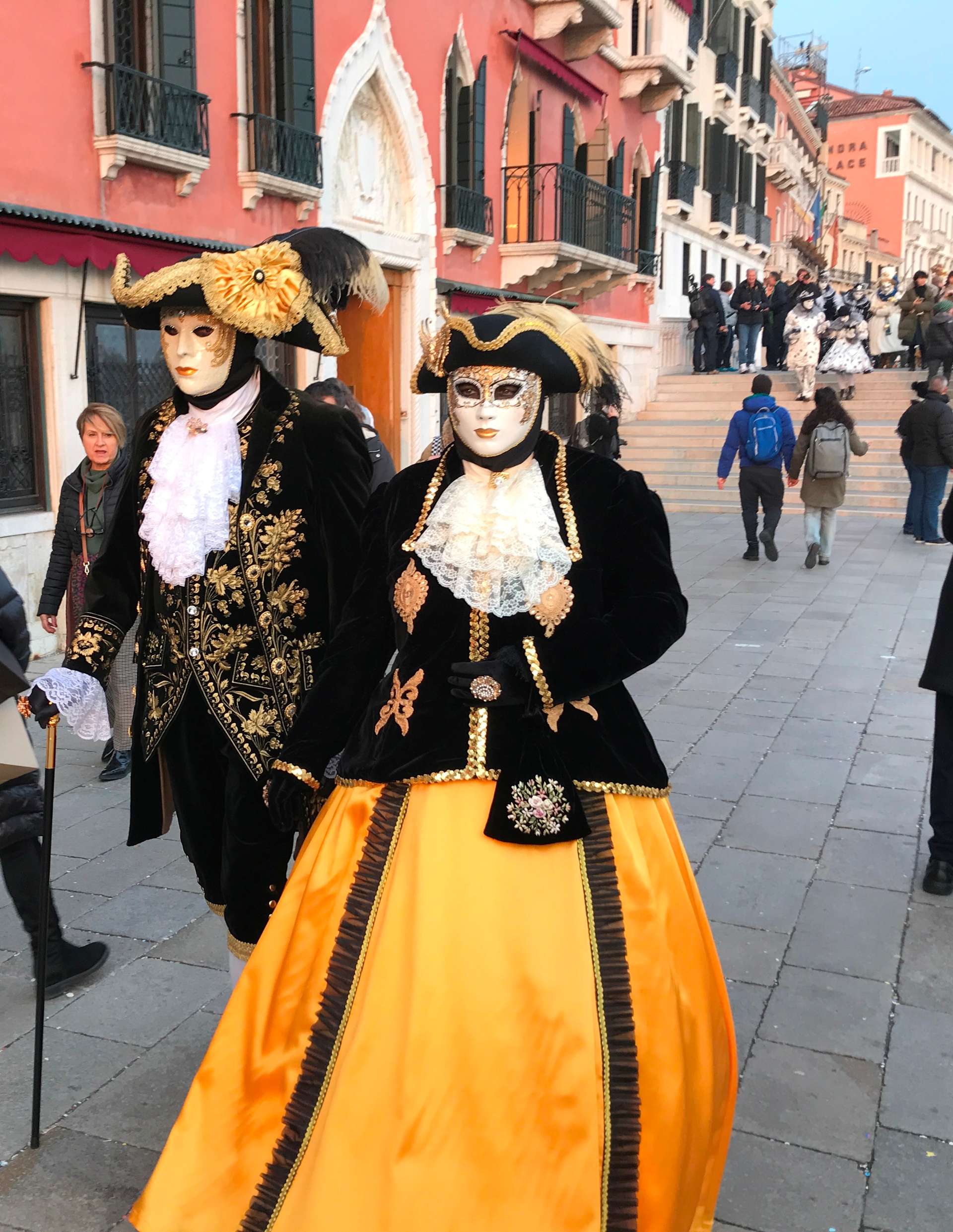Venice Carnival - black and yellow costume