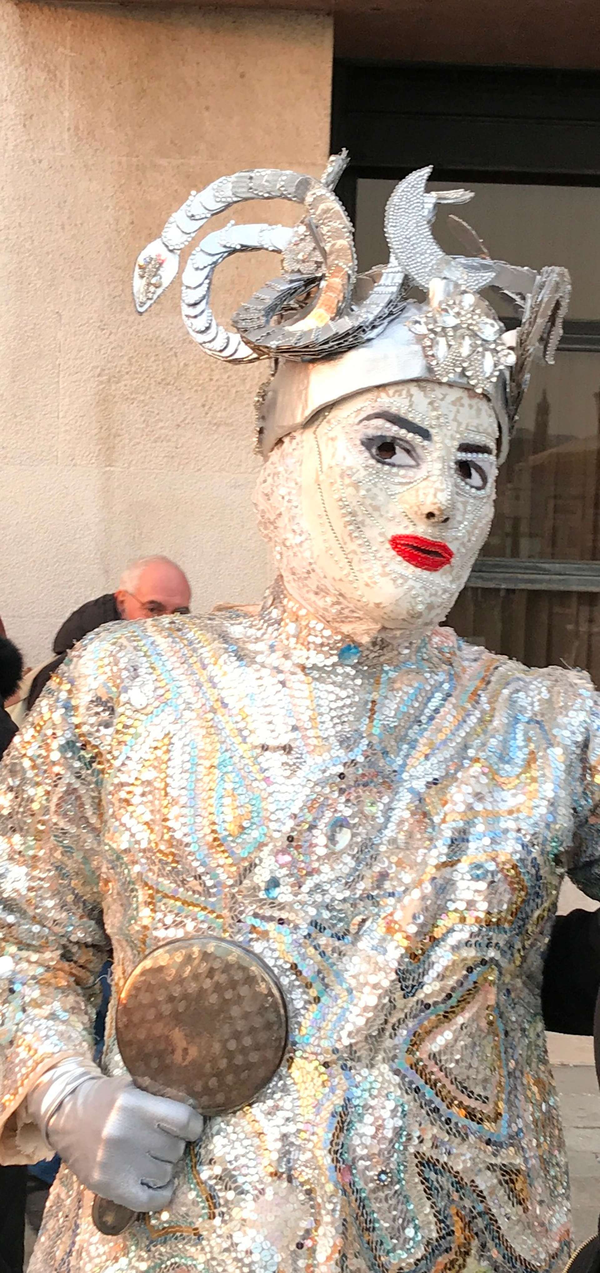 Venice Carnival - fantasy silver costume