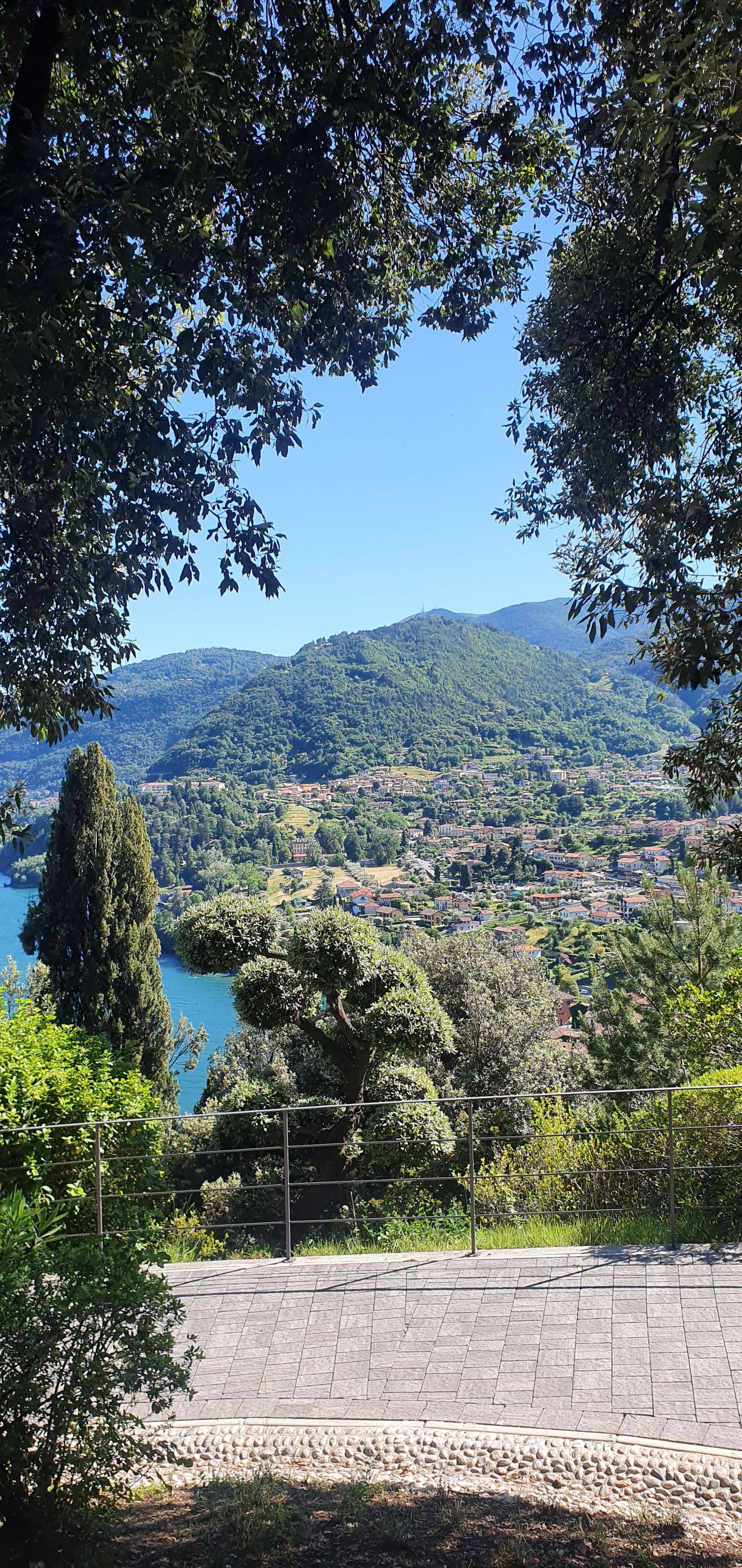 Pescallo view from Parco di Villa Serbelloni
