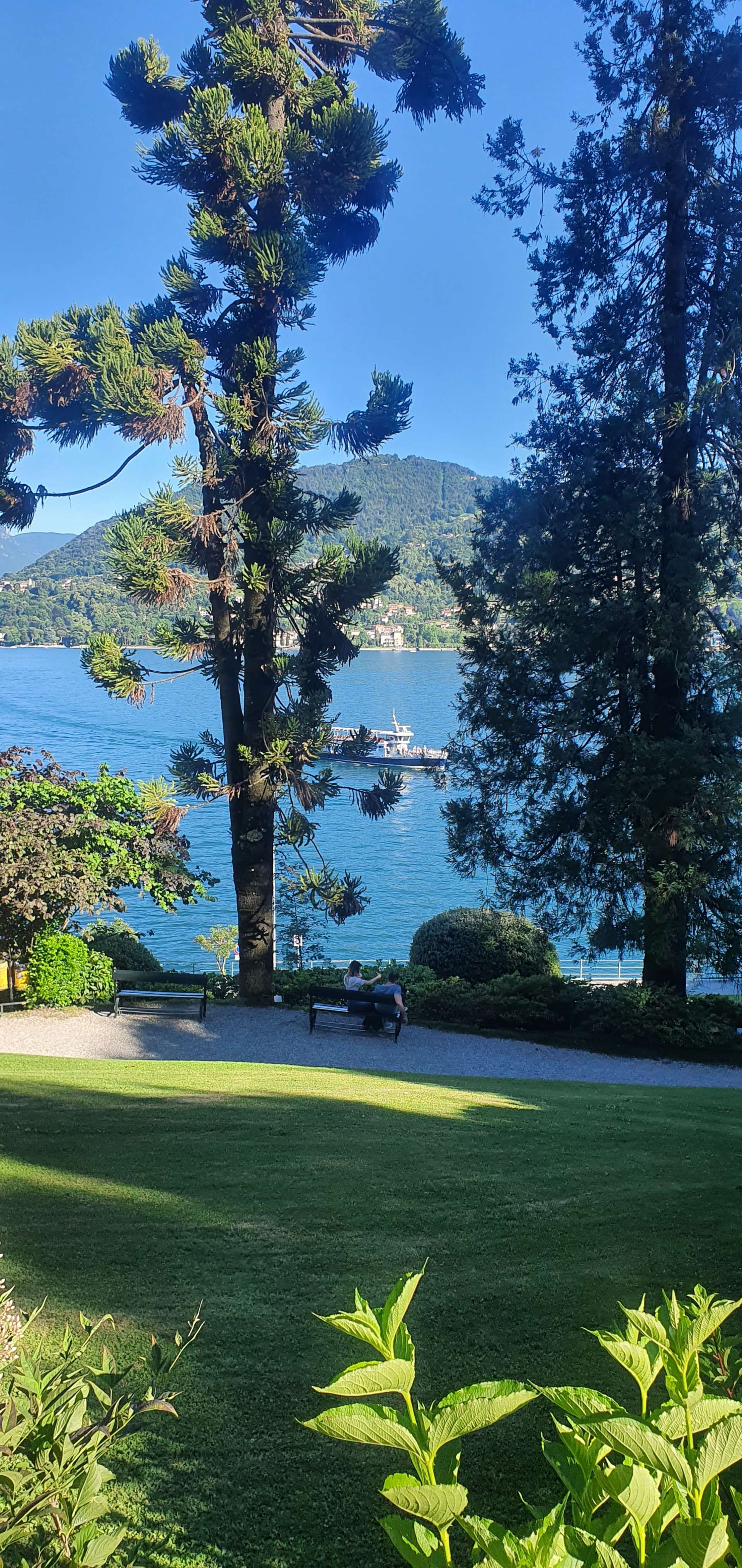 Lake Como view from Villa Carlotta gardens - Tremezzo, Italy