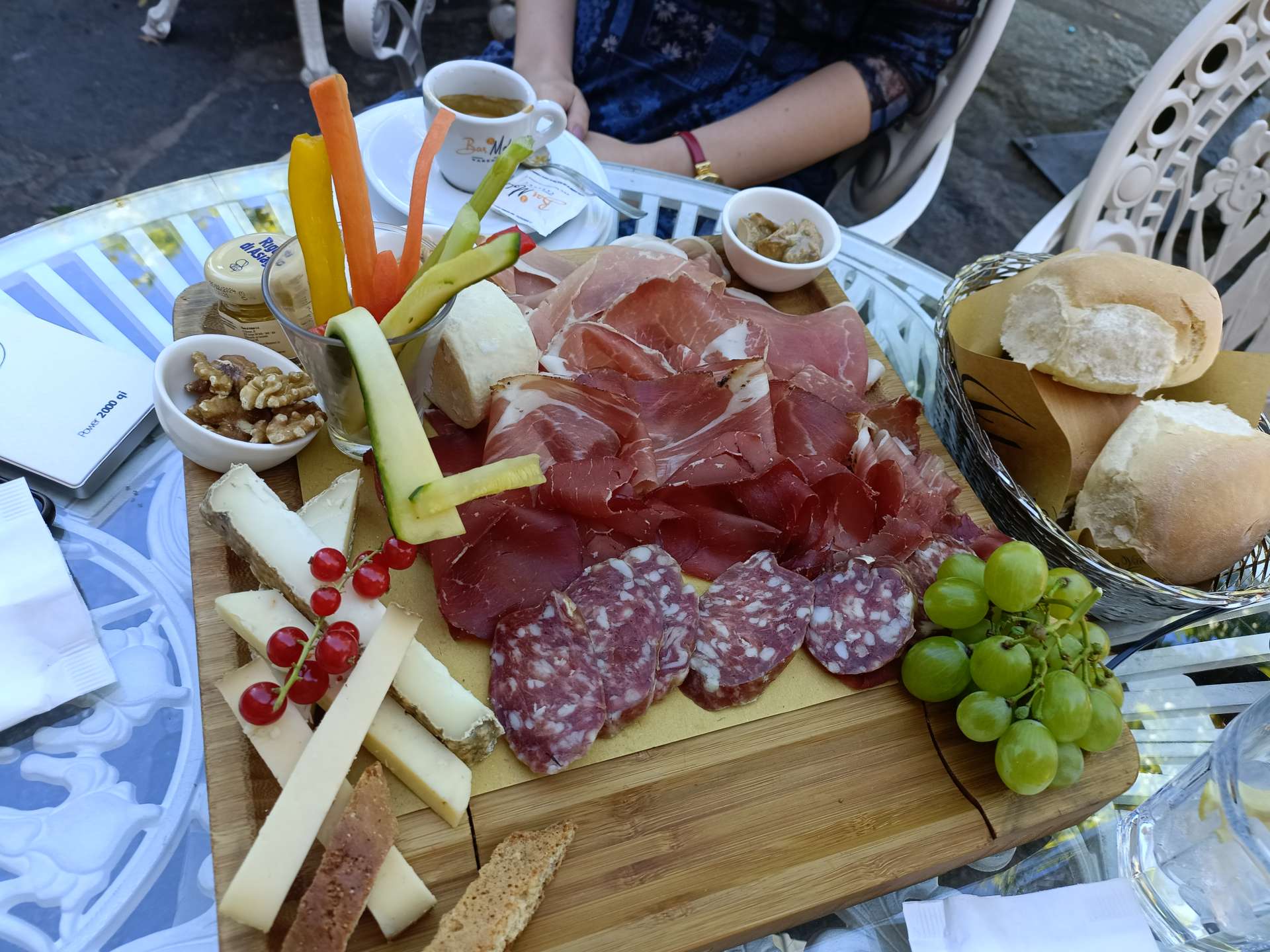 4 Stagioni platter lunch at Bar Il Molo, Varenna