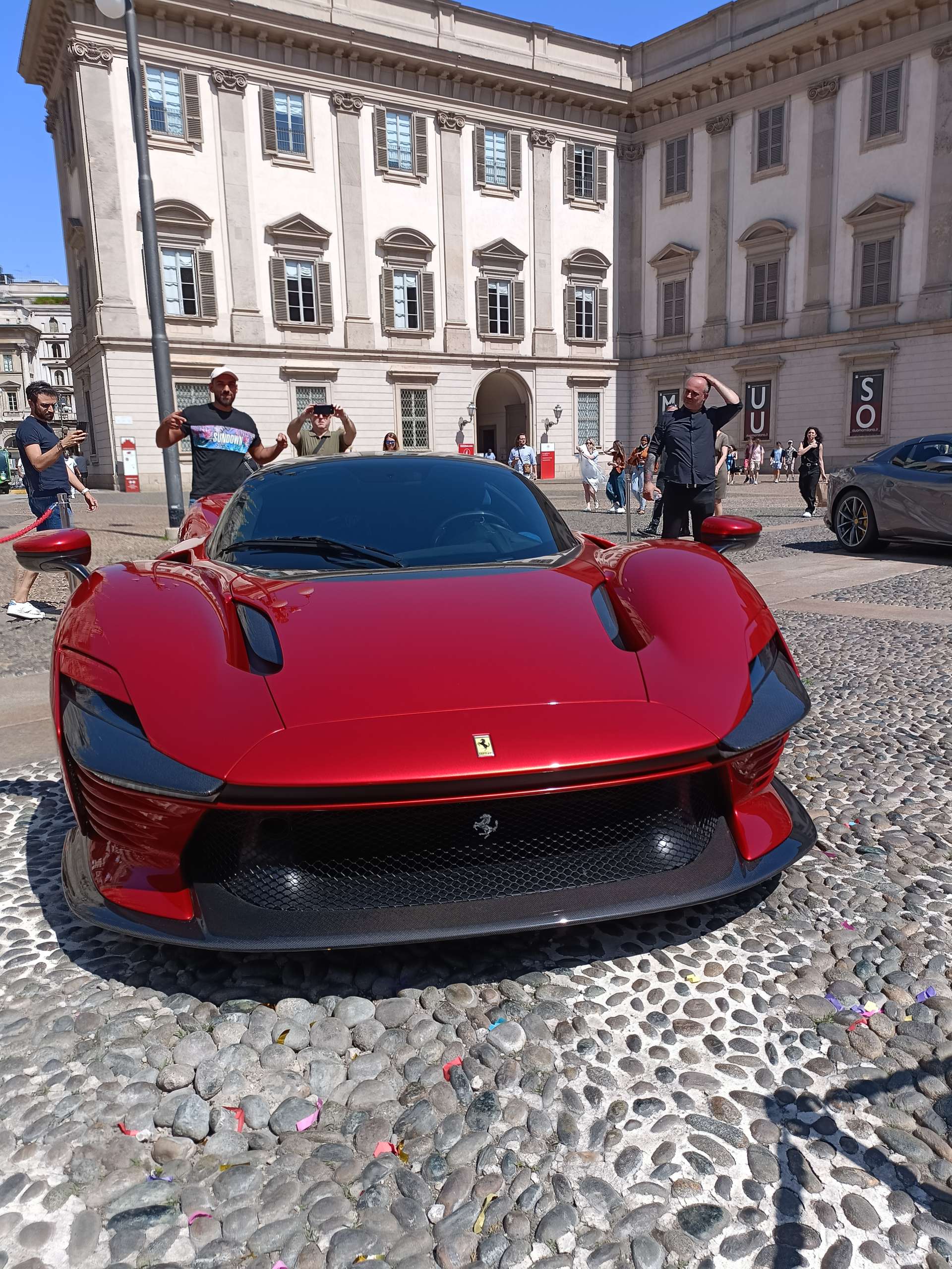 Car exhibition at the Royal, city of Milan, Italy