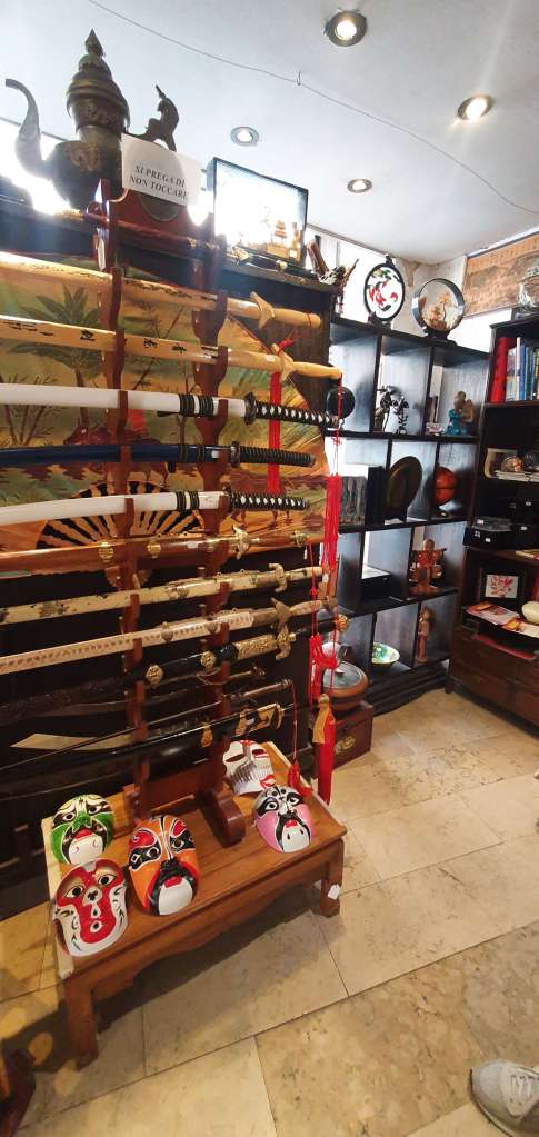Gift shop in Chinatown, Milan