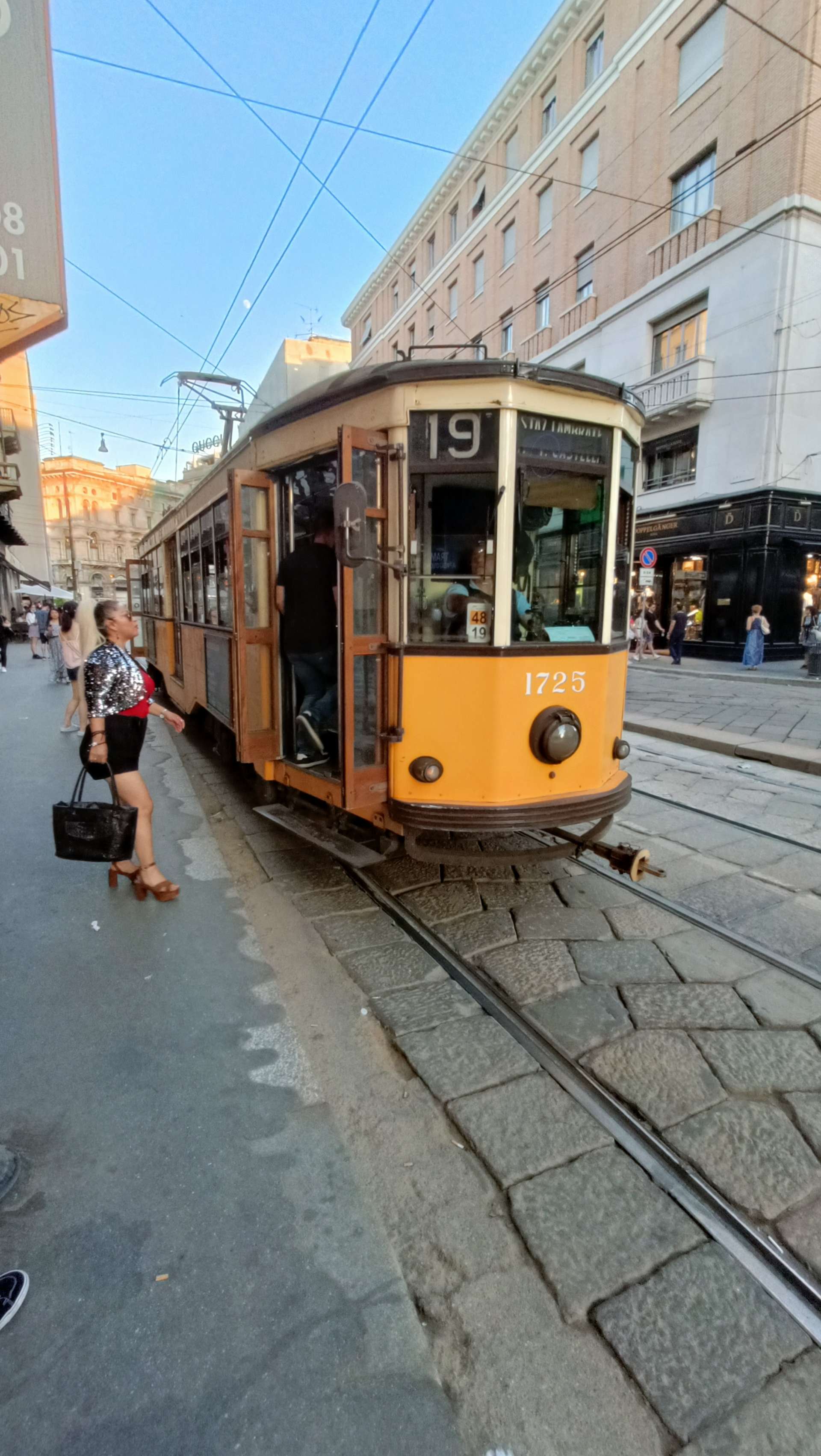 Classic yellow tram