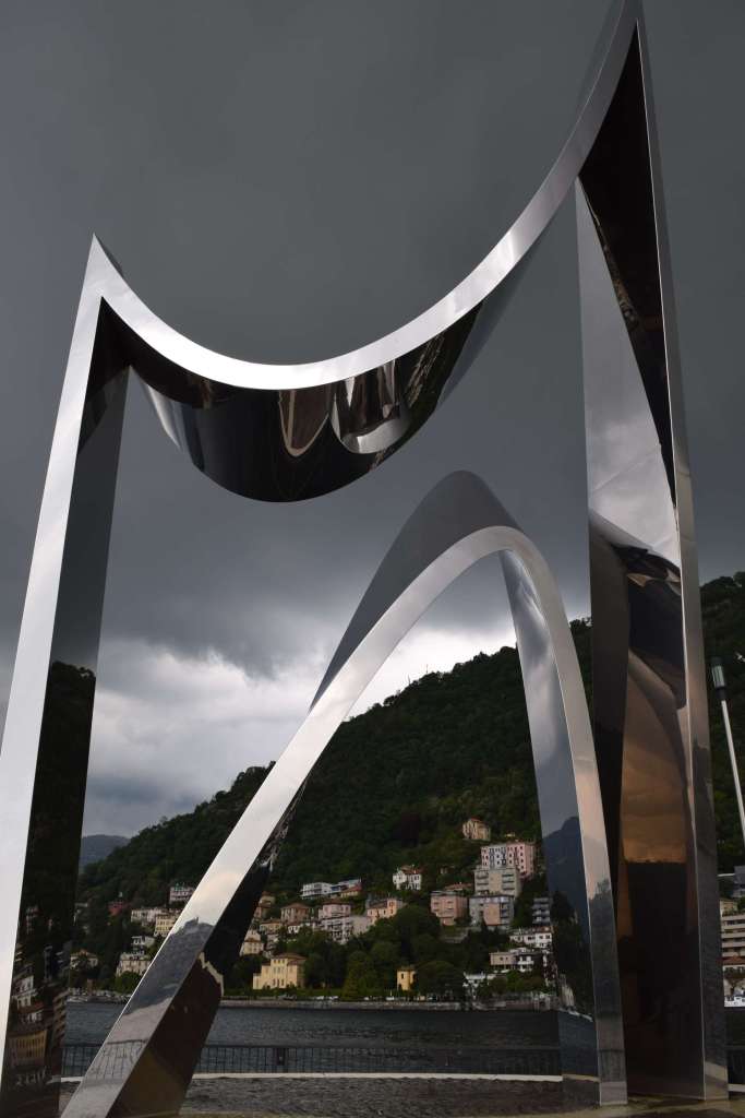 Electric Monument, near Lake Como ferry stop in Como, Italy - Photo by Elizabeth Cullen on Unsplash