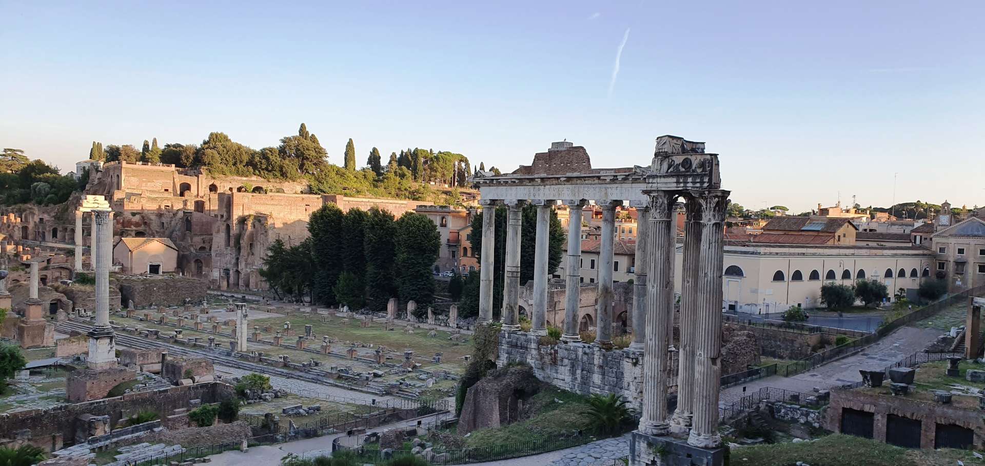 Foro Romano e Palatino view from Capitoline Hill, near Altare della Patria - the eternal city Rome Italy