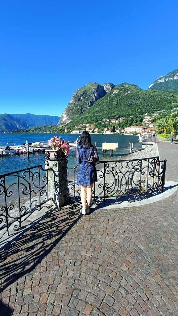 Menaggio, Lake Como promenade, Italy Menaggio, Lake Como promenade, Italy