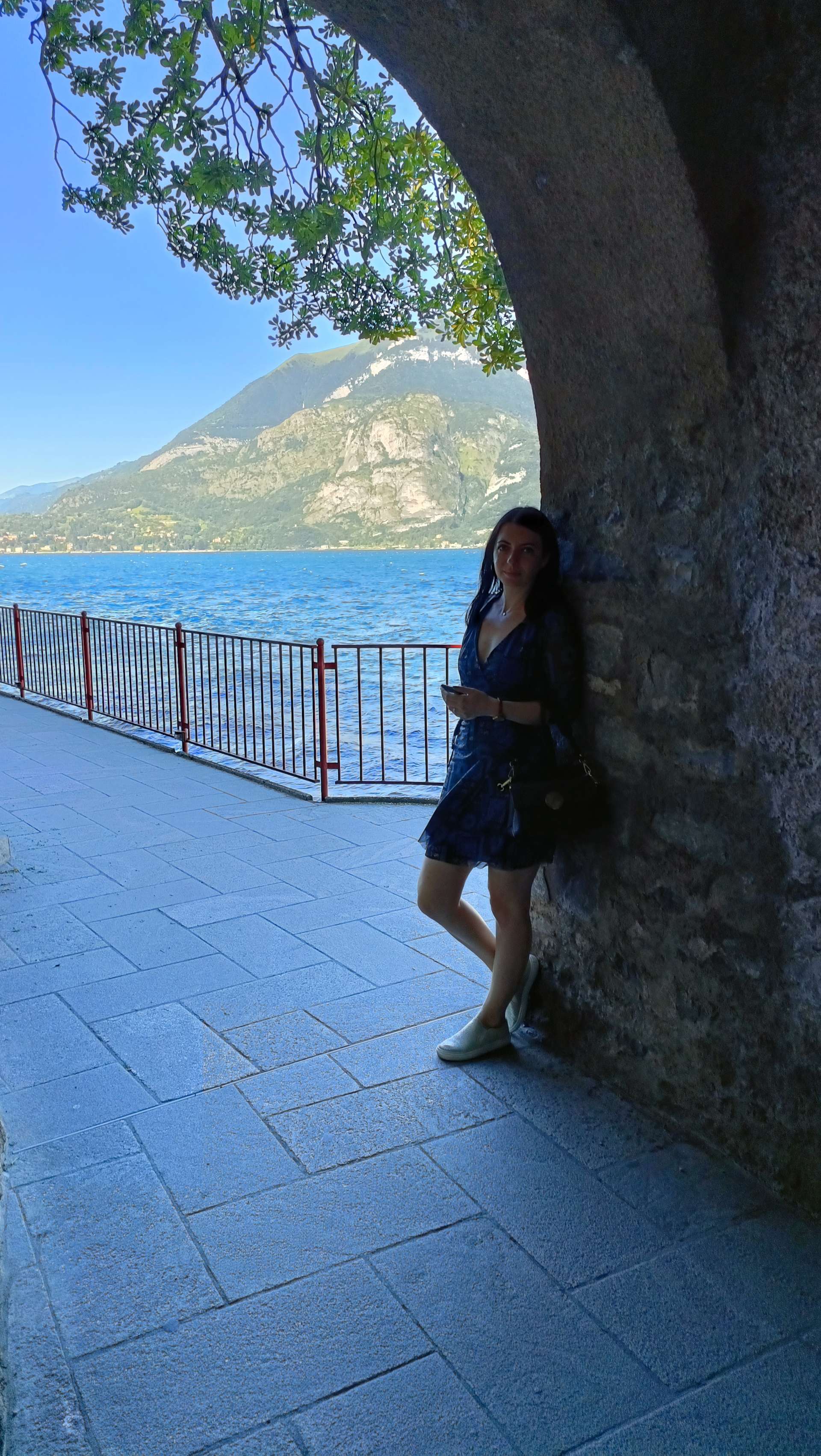 Varenna lakeshore promenade, Lake Como, Italy