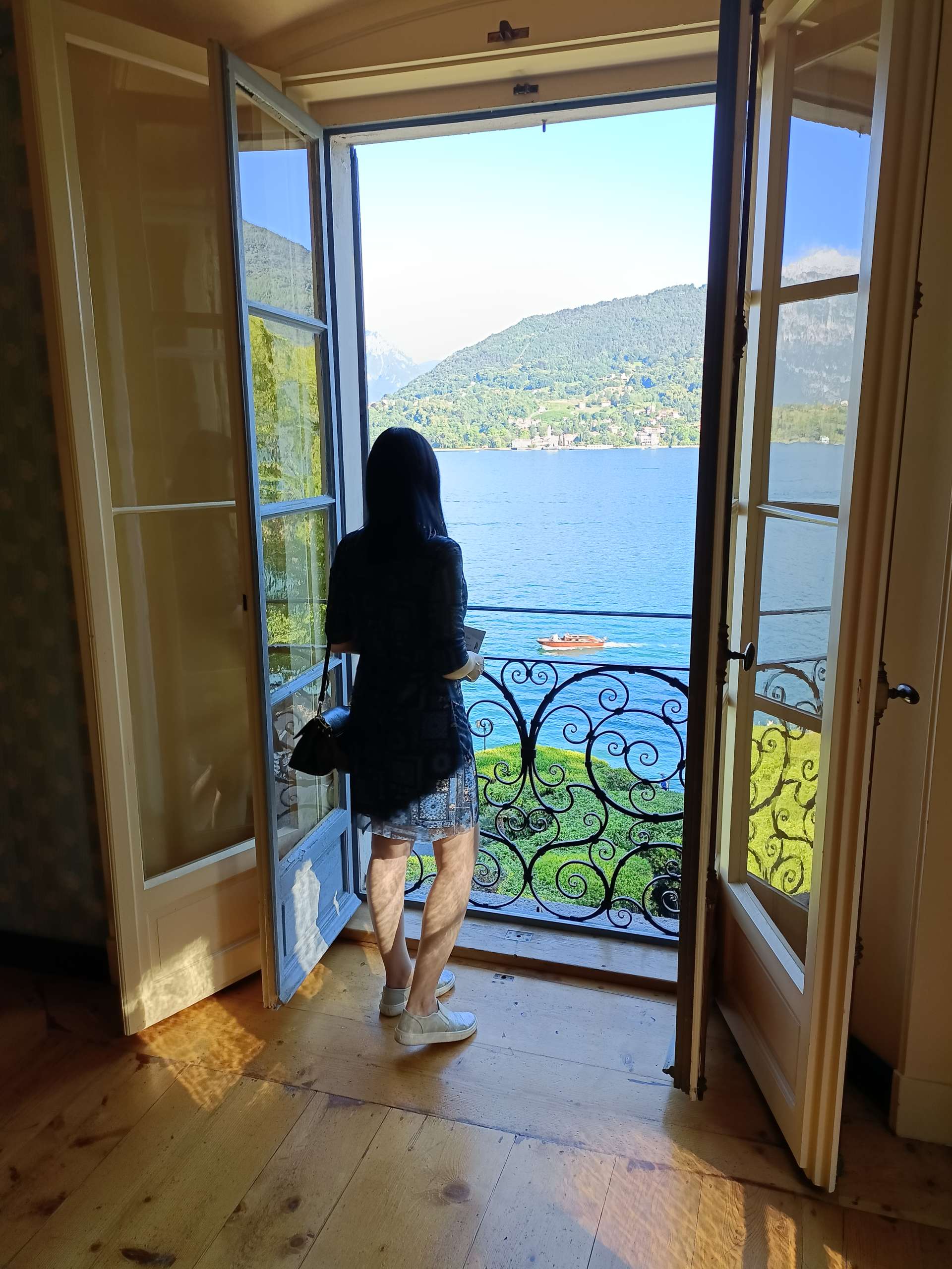Lake Como view from Villa Carlotta, Tremezzo, Italy