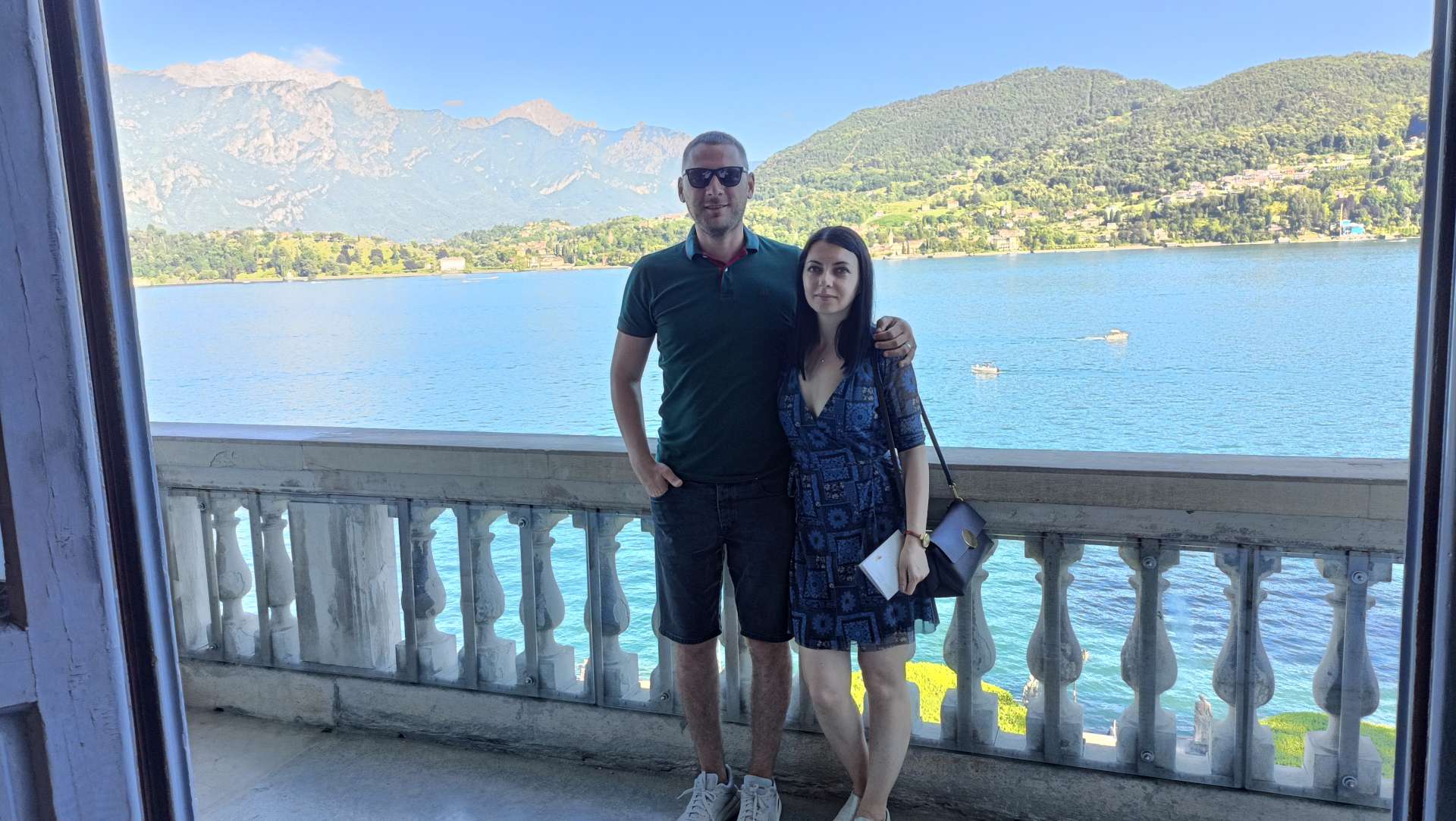 Lake Como view from Villa Carlotta, Tremezzo, Italy