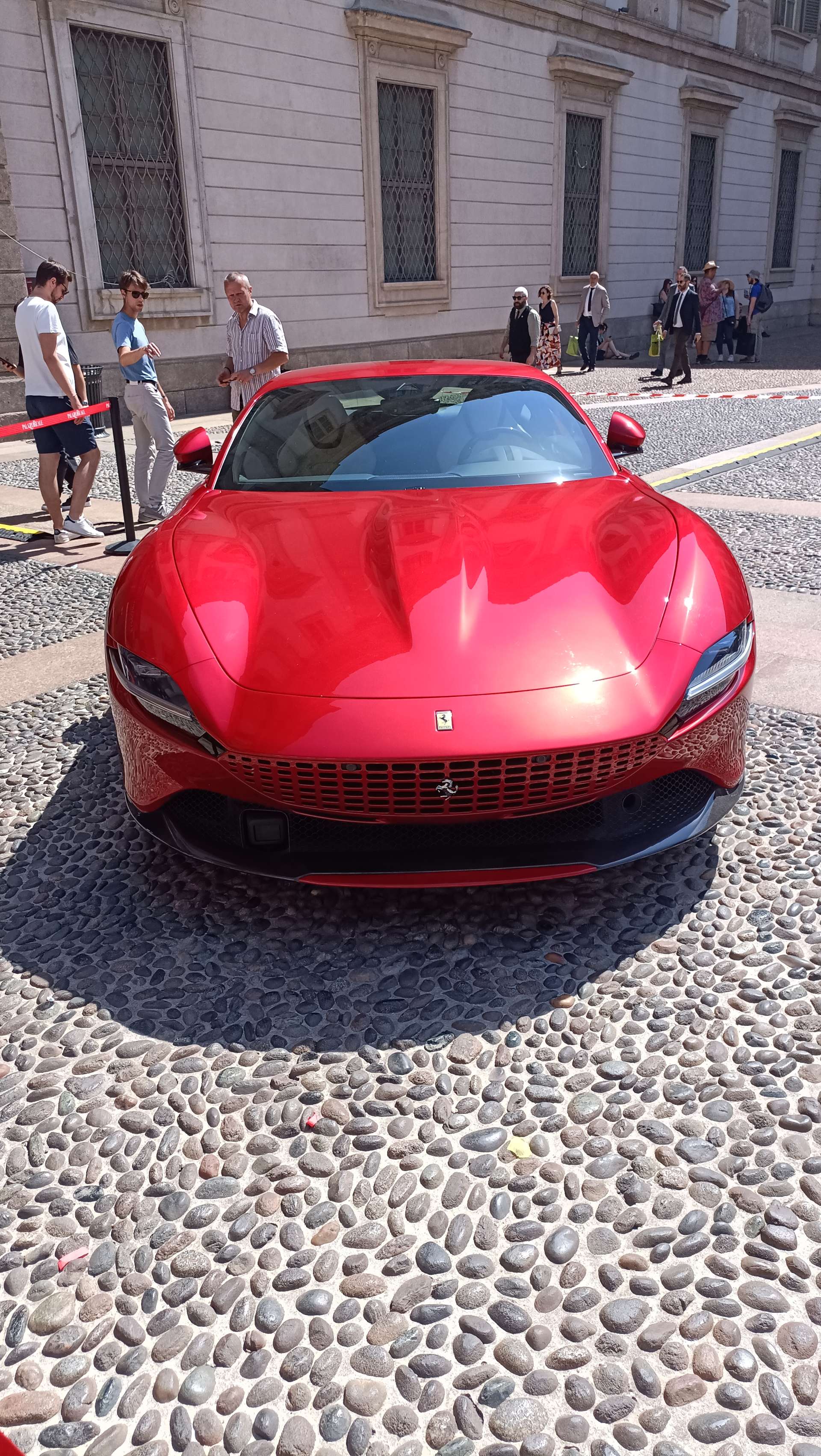 Car exhibition at the Royal, city of Milan, Italy