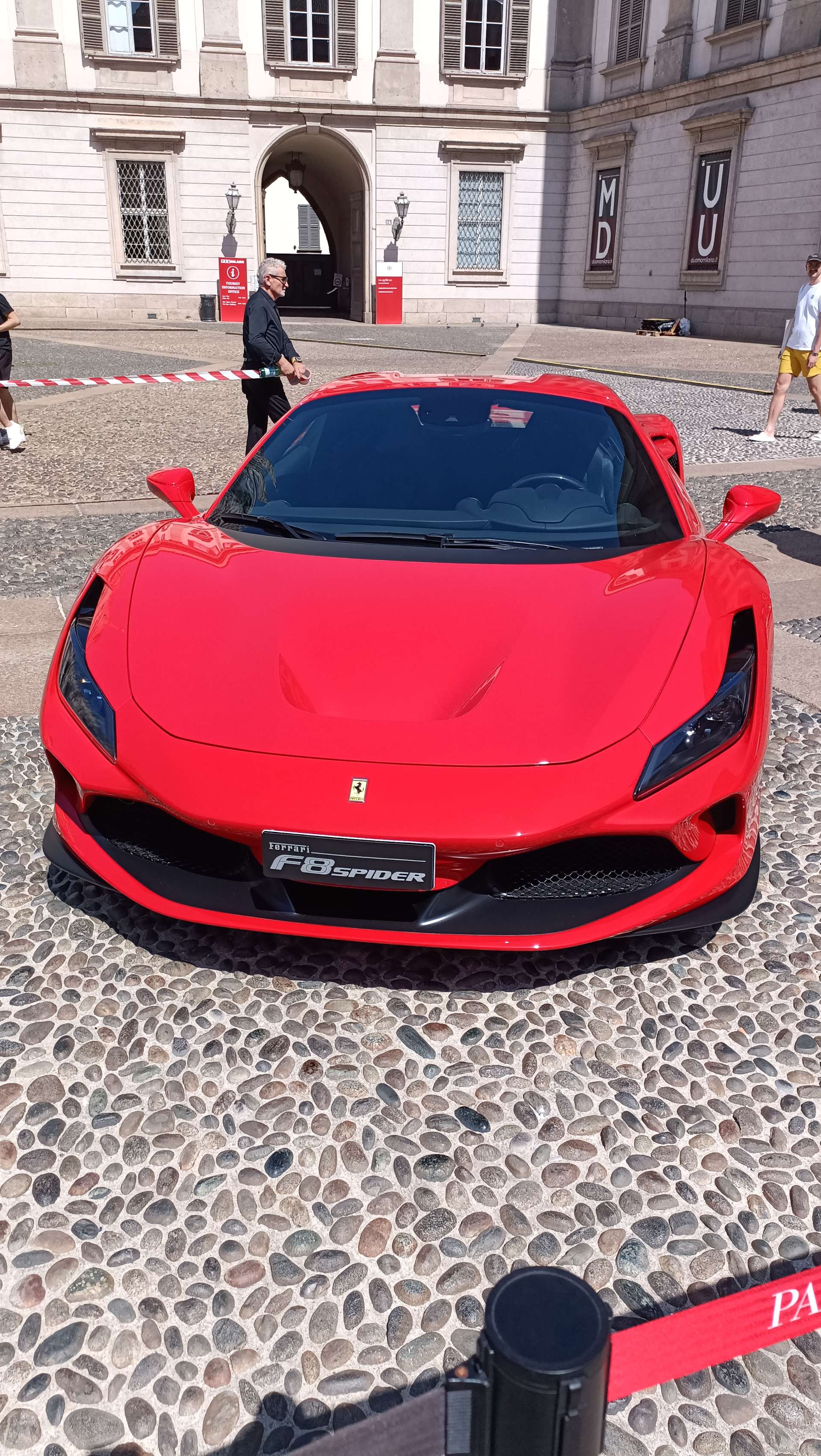Car exhibition at the Royal, city of Milan, Italy