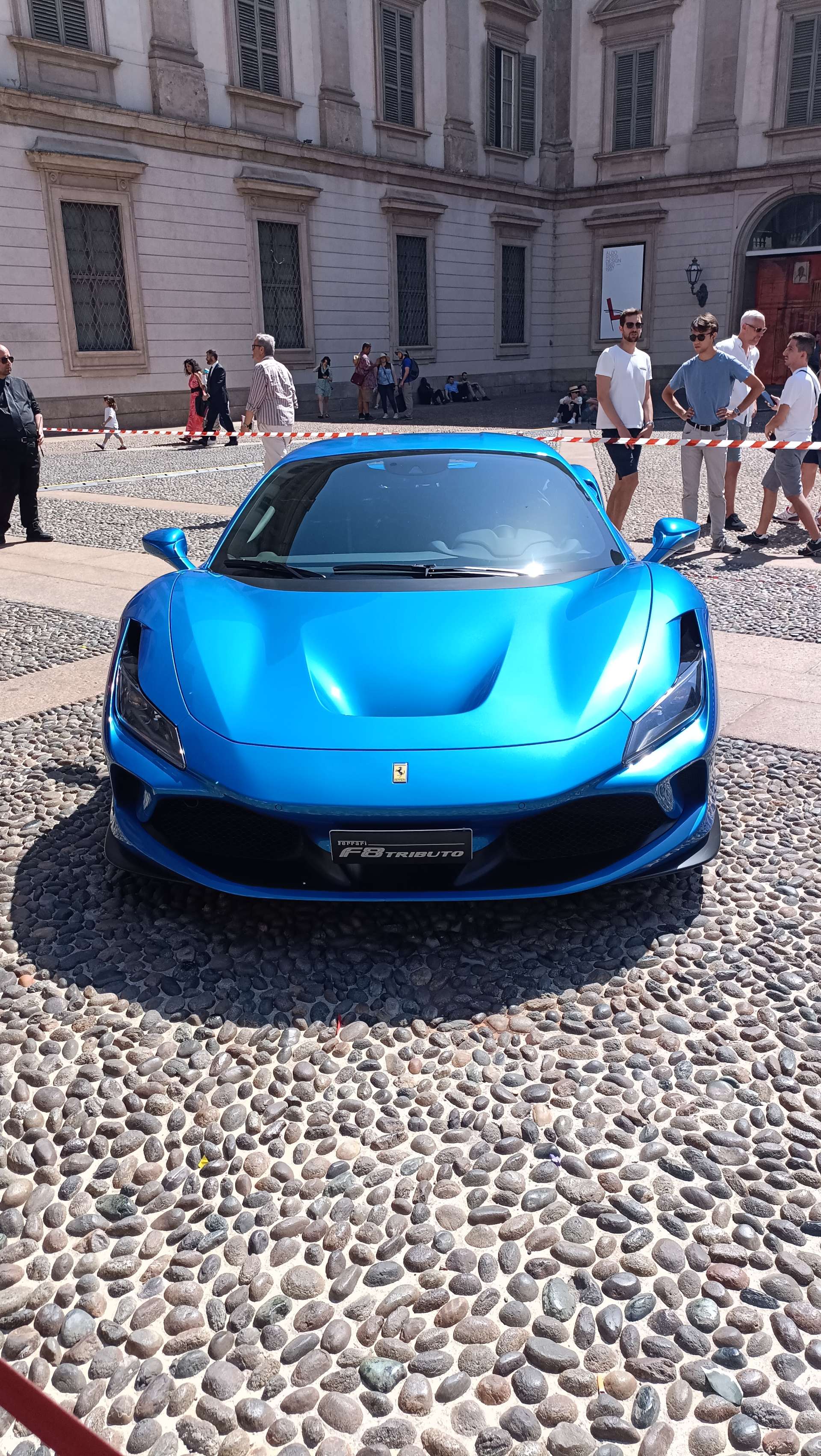 Car exhibition at the Royal, city of Milan, Italy