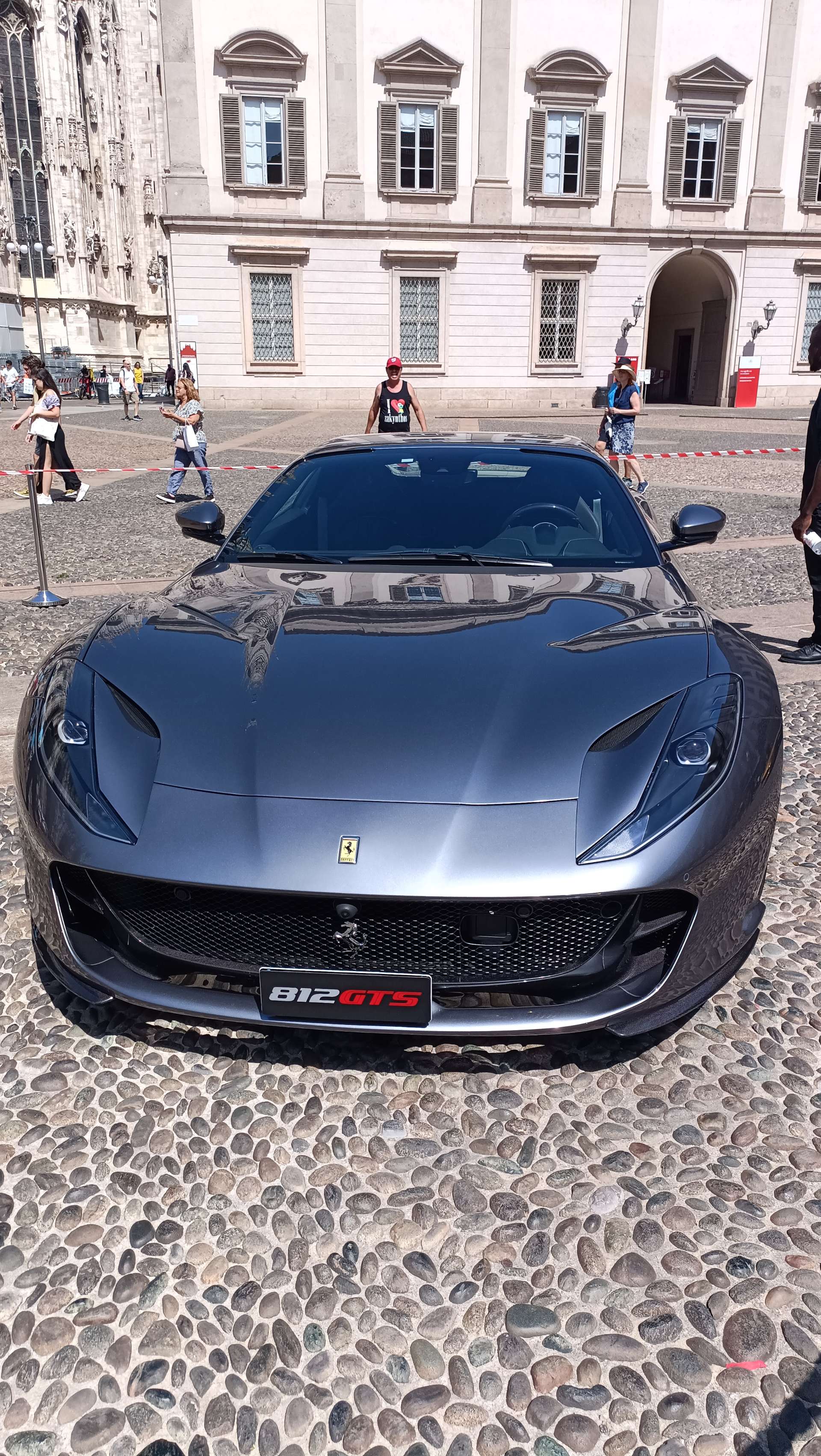 Car exhibition at the Royal, city of Milan, Italy