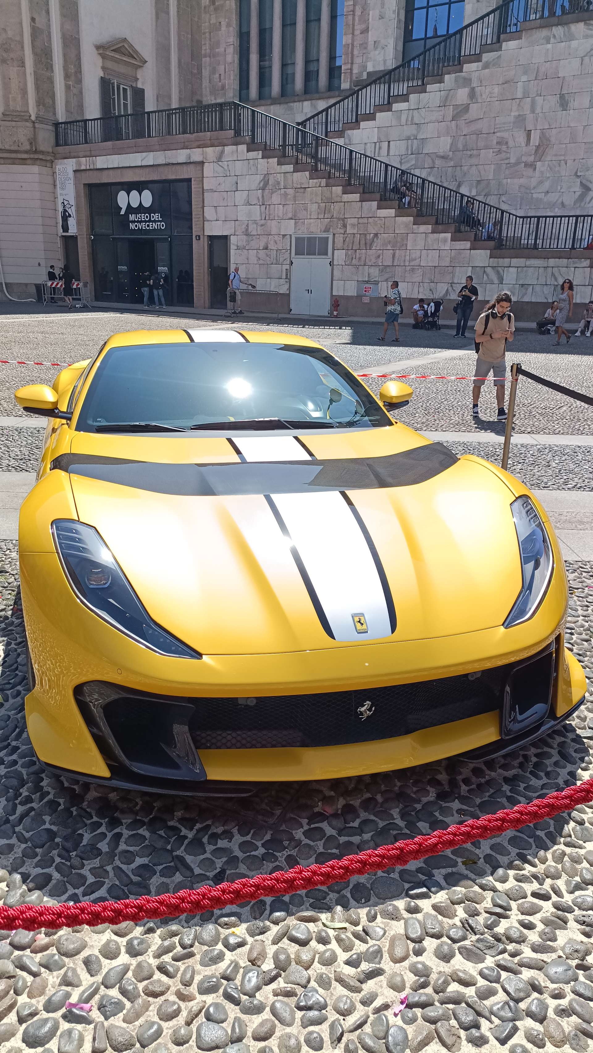 Car exhibition at the Royal, city of Milan, Italy