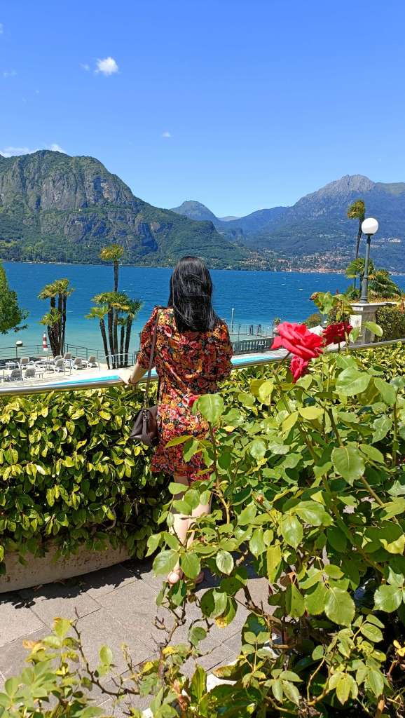 Lake Como view from Hotel Villa Serbelloni, Bellagio, Italy