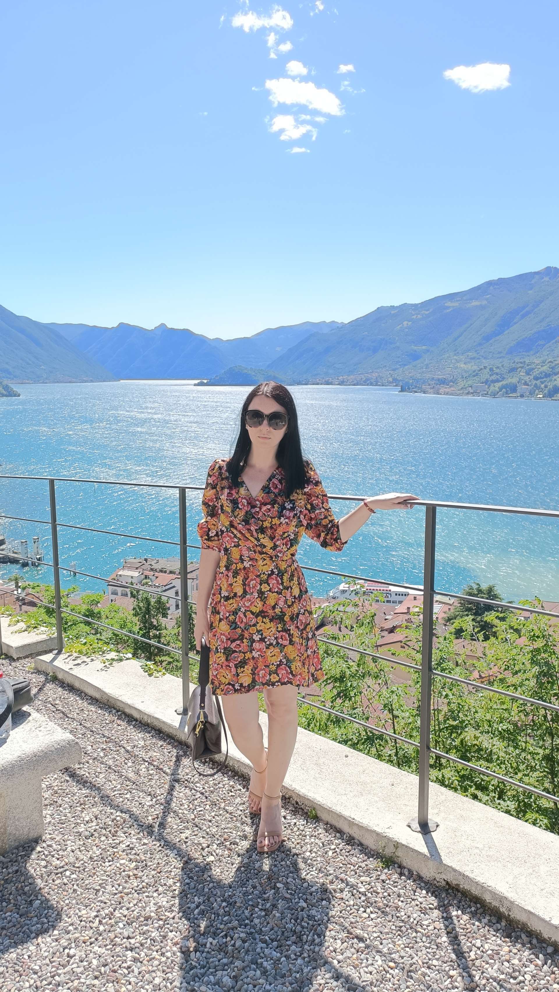Lake Como view from Villa Serbelloni's park, Bellagio, Italy