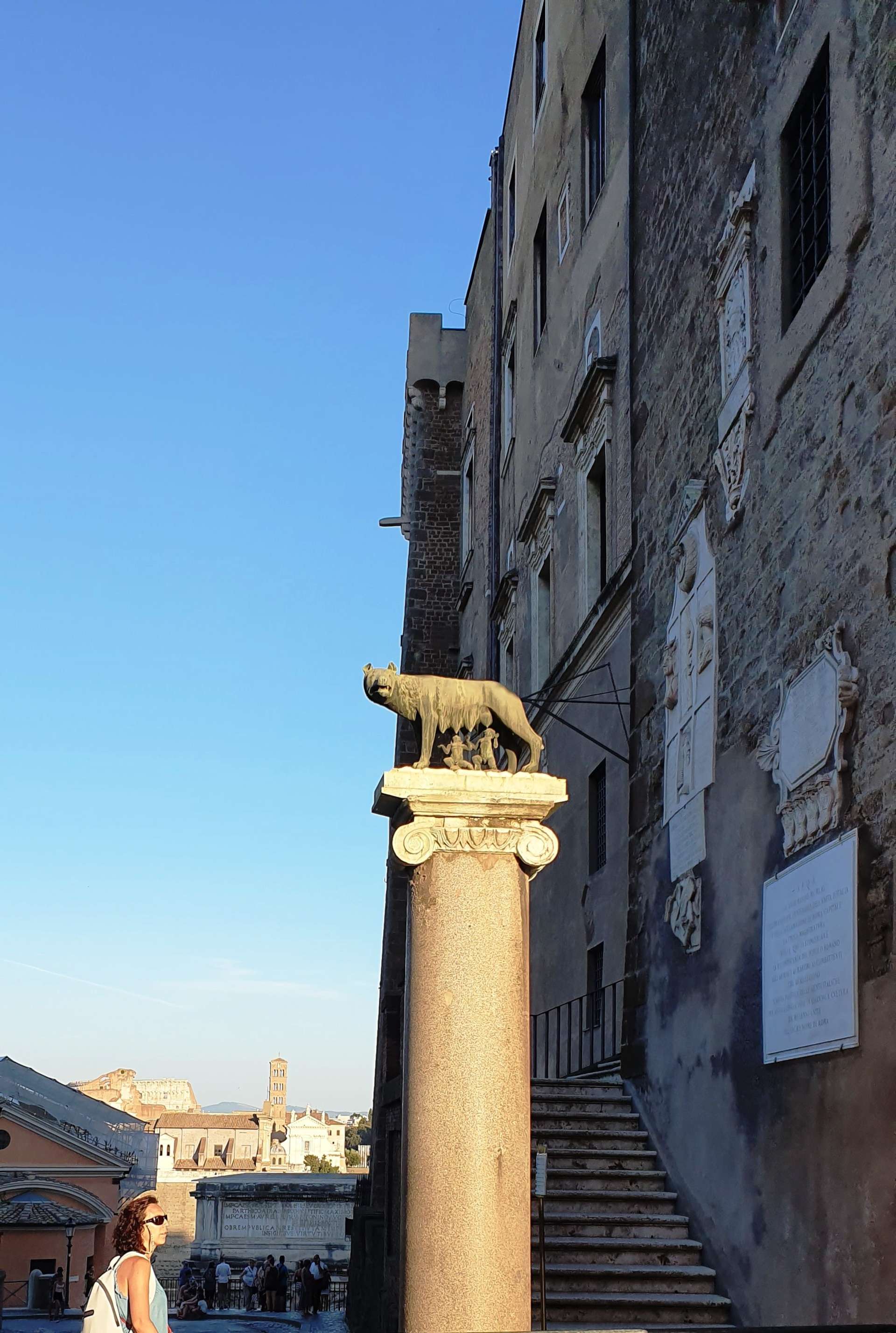 Lupa Capitolina at Capitoline Hill, near Altare della Patria - the eternal city Rome Italy