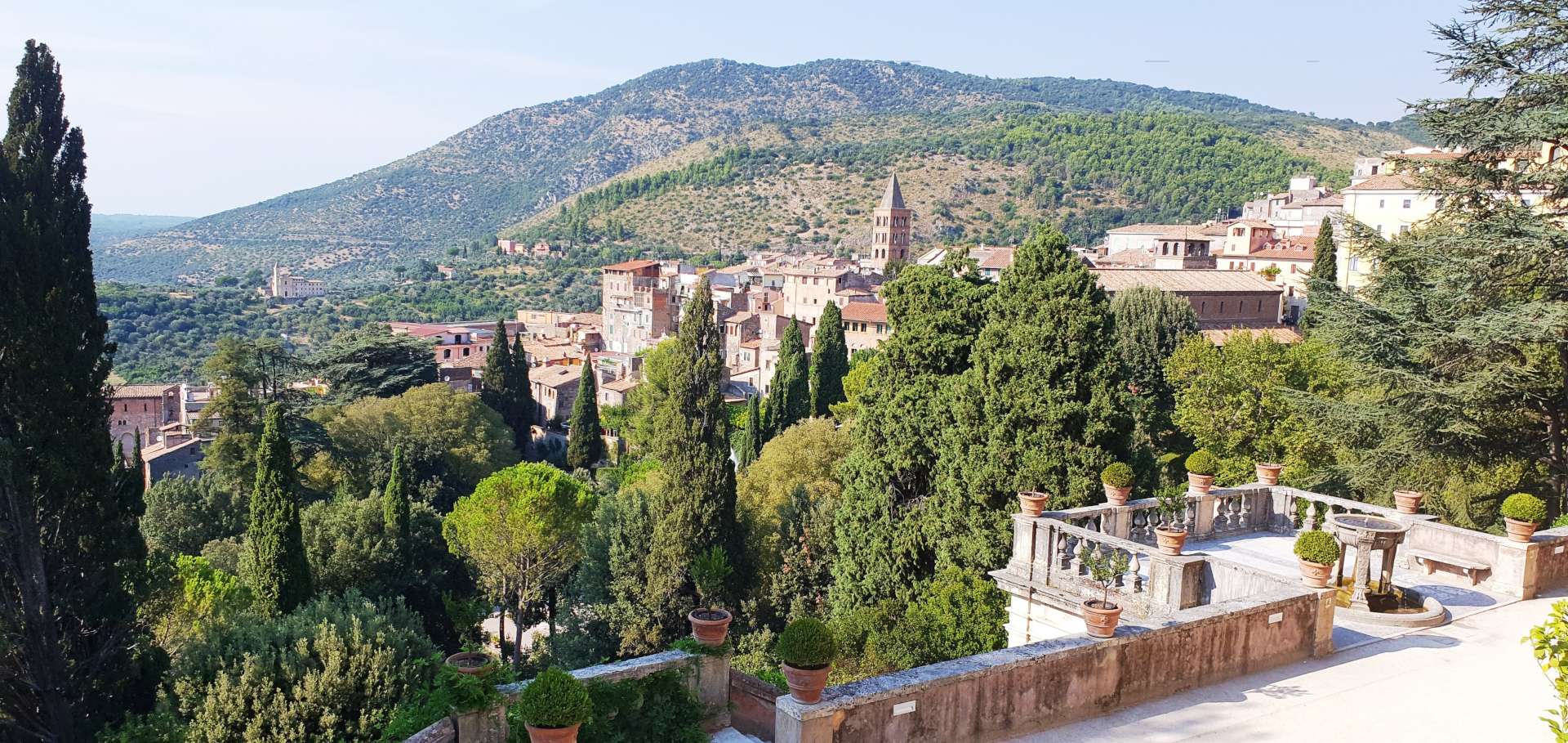 View from Villa d'Este - Tivoli View from Villa d'Este - Tivoli, Italy