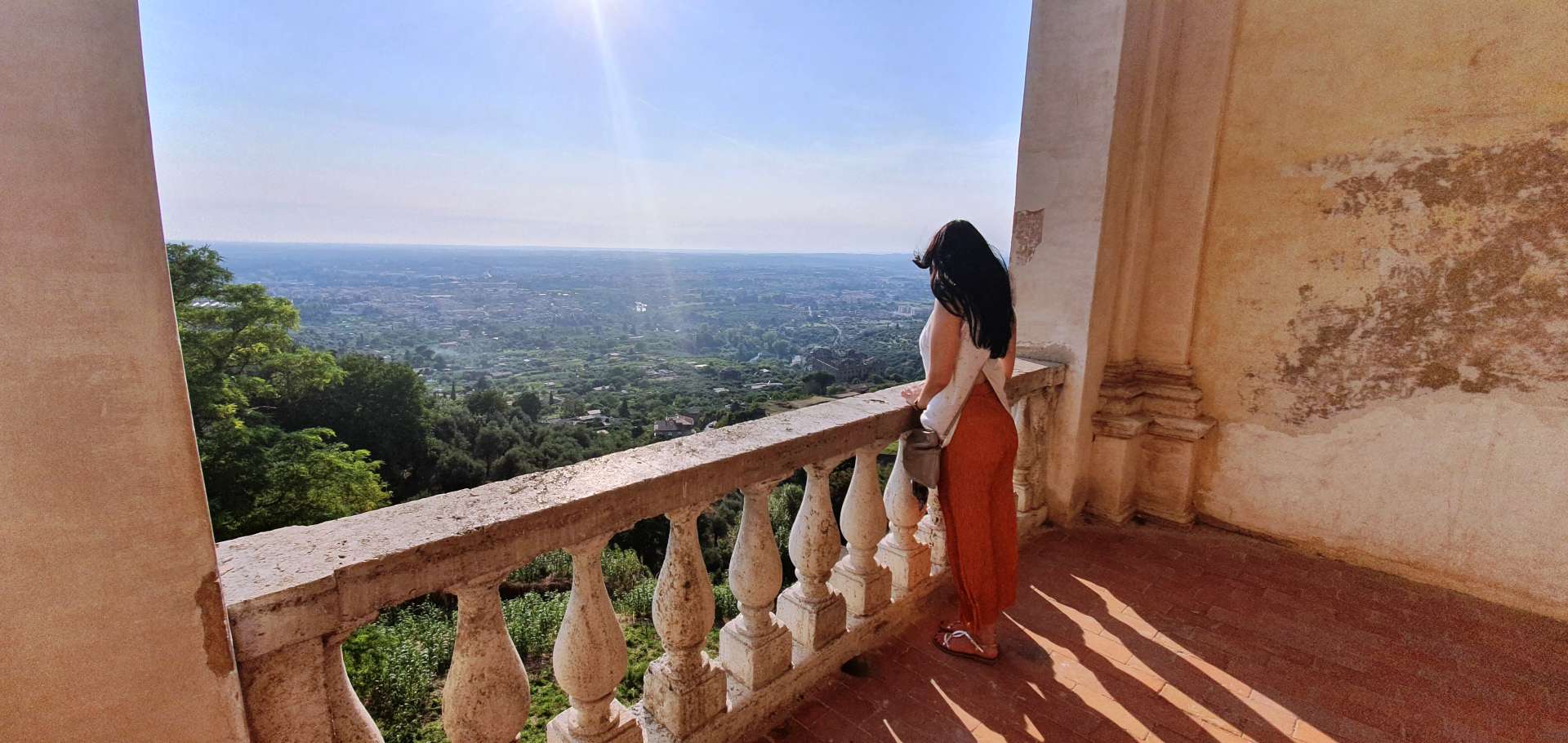View from Tivoli Villa d'Este Gardens