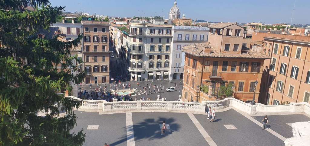 Piazza di Spagna view from Trinità dei Monti Piazza di Spagna view from the Spanish Steps by the Trinità dei Monti church