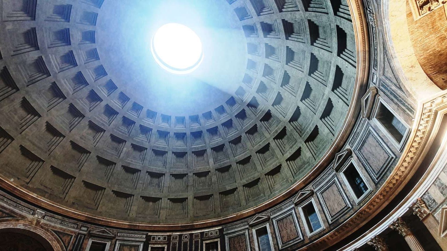 Rome Pantheon's ceiling The ceiling of the Pantheon in Rome