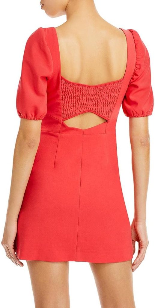 French Connection Whisper Cut Out Back Dress