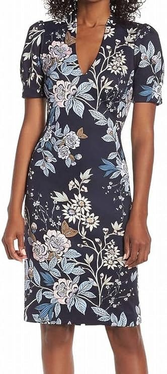 Women's Printed Sheath gown