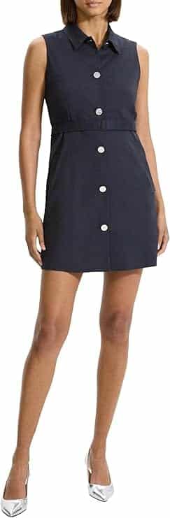 Women's Sleeveless Belted Military