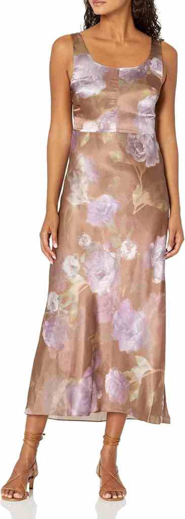 Women's Night Garden Square Neck Slip casual 