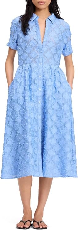 Kate Spade New York Women's Belted Midi Shirt Dress, fashion dresses