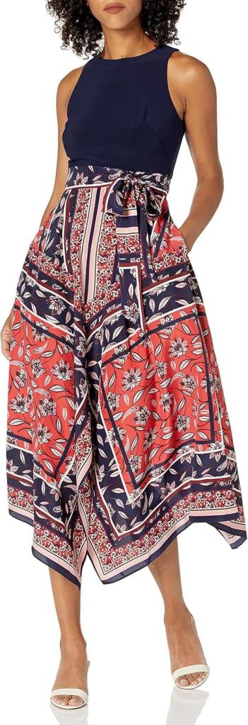 Handkerchief Hem with Jersey Bodice Casual, 