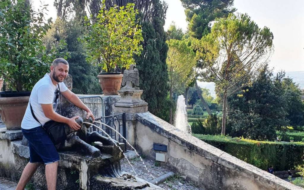 The Vialone, at Villa d'Este in Tivoli The Vialone, Villa d'Este fountains in Tivoli