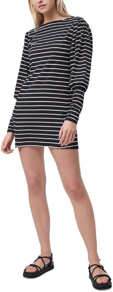French Connection Women's Sally Breton Stripe Jersey Dress Casual