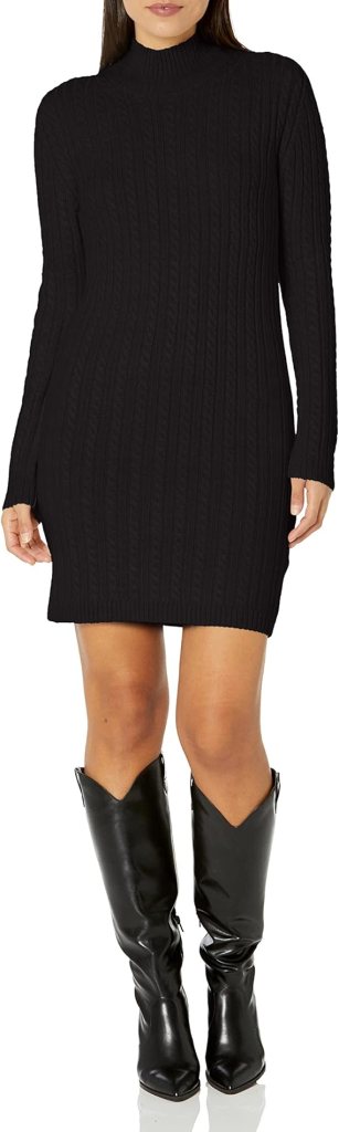 French Connection Women's Katrin Cable Long Sleeve Dress Casual