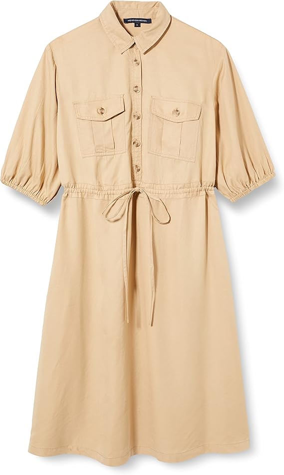 French Connection Women's Elkie Twill Dress Casual